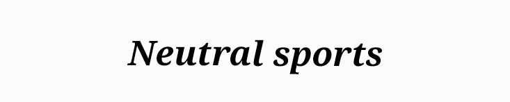 Neutralsports